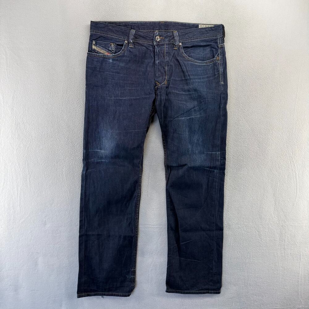 Diesel Jeans men's 36 Fits 37x31 Blue Larkee Straight Faded Regular Vintage y2k - Picture 1 of 7